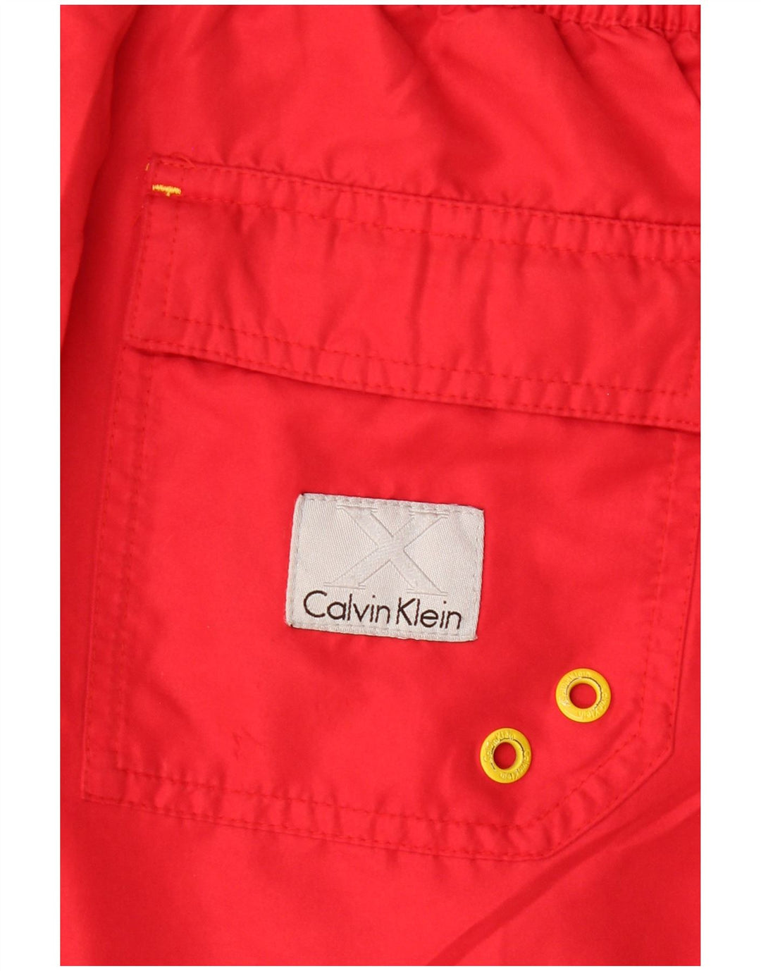 CALVIN KLEIN Pantaloncini da bagno da uomo con grafica Espana Graphic Block rosso medio
