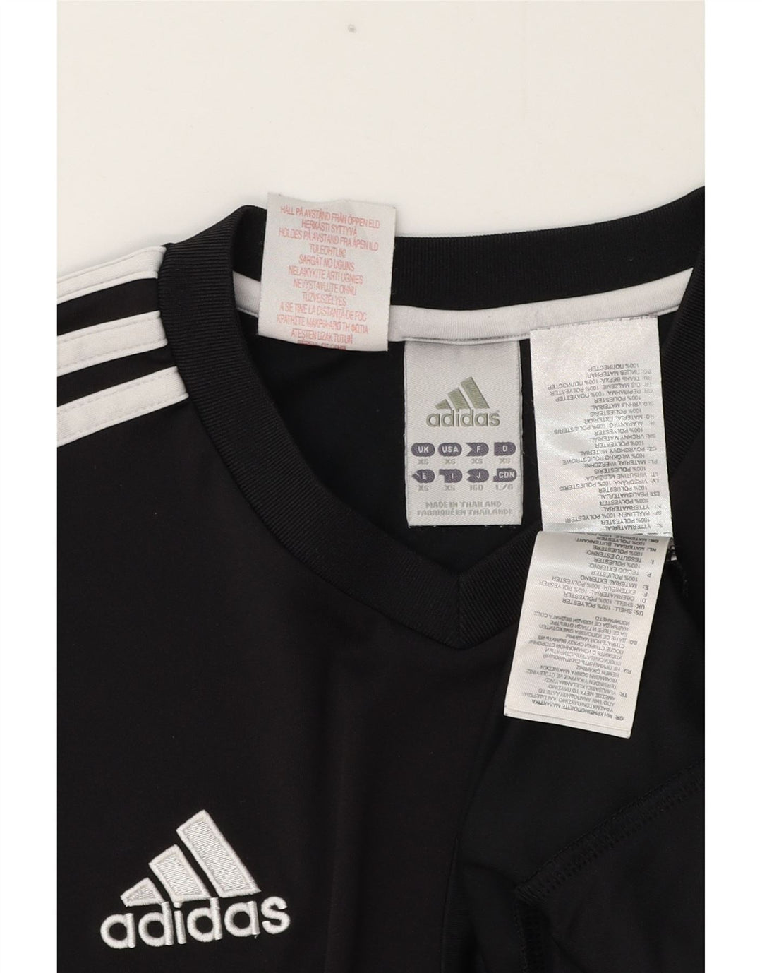 T-shirt Adidas Climalite da uomo Top XS poliestere nero