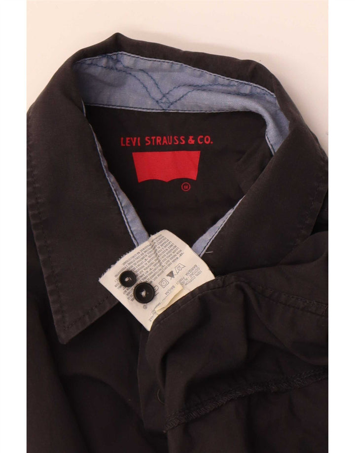 Camicia Levi's da uomo in cotone nero medio