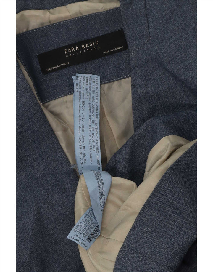Giacca blazer a 1 bottone da donna Zara EU 38 poliestere blu medio
