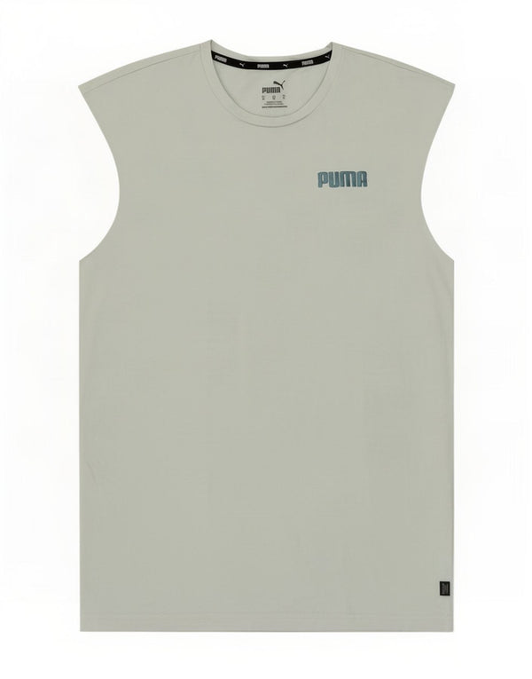 Canotta da uomo Puma XS verde cotone
