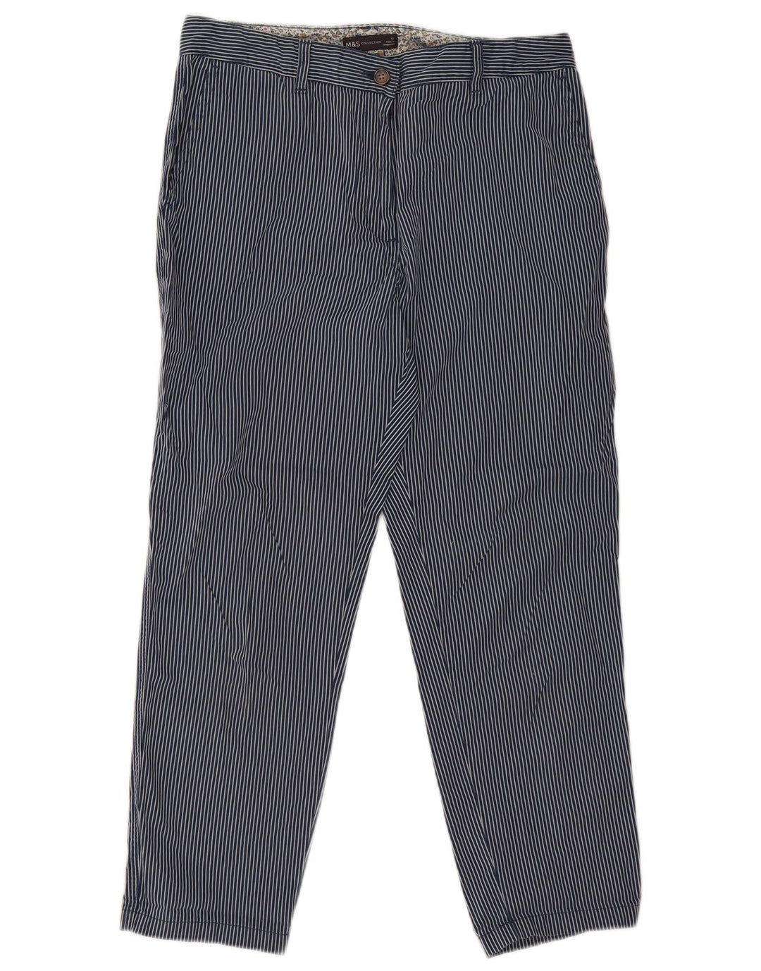 Pantaloni corti da donna Marks & Spencer UK 12 medi W30 L26 Blu navy