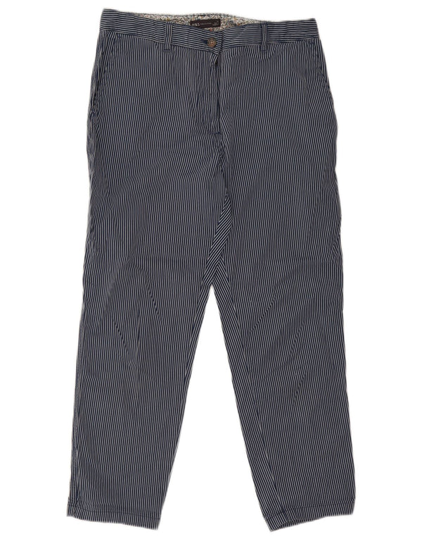 Pantaloni corti da donna Marks & Spencer UK 12 medi W30 L26 Blu navy