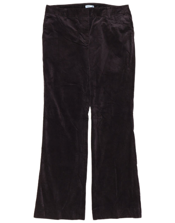IZOD Womens Bootcut Velvet Chino Trousers US 8 Medium W32 L31 Navy Blue
