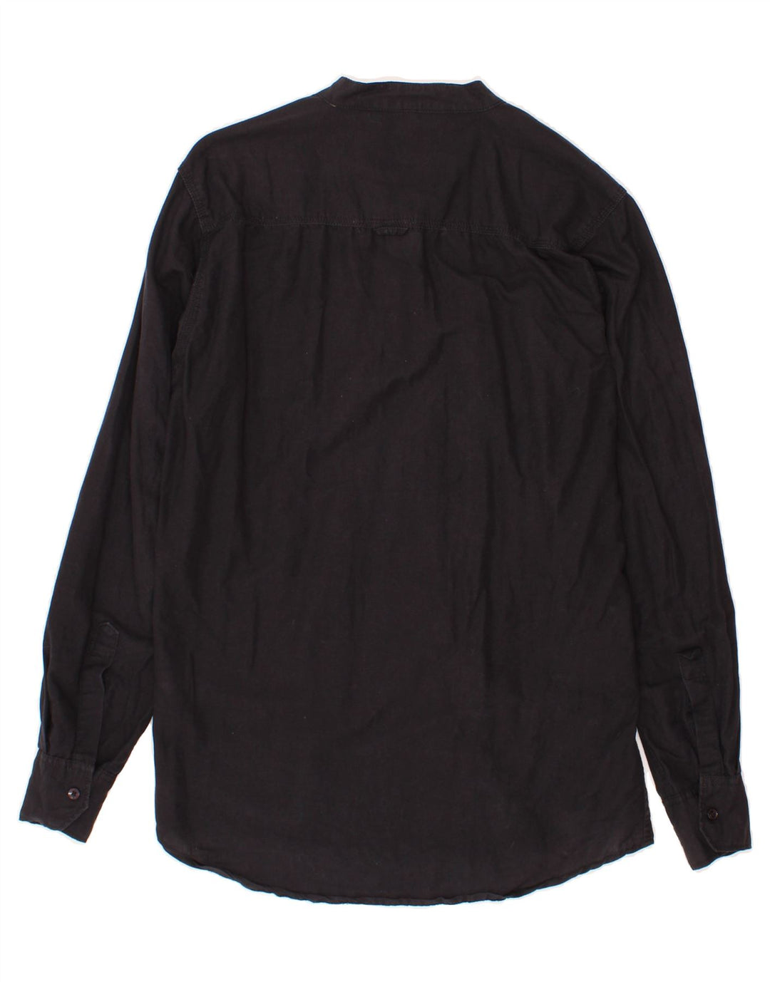 BENETTON Mens Shirt Medium Black Cotton Vintage Benetton and Second-Hand Benetton from Messina Hembry 