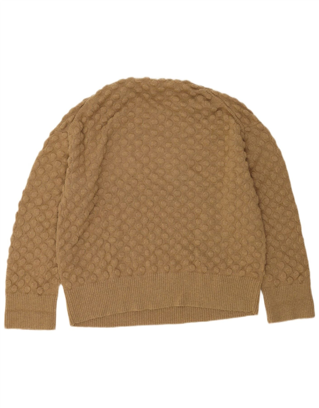 Maglione girocollo da uomo Cos in lana beige medio
