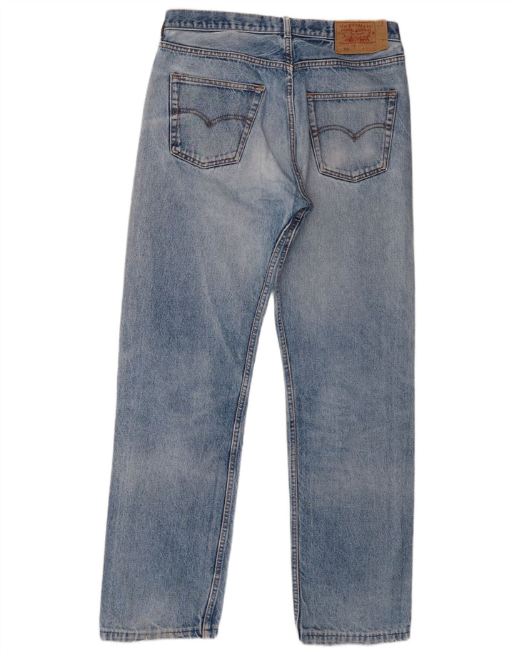 Levi's Uomo 501 Jeans dritti invecchiati W36 L32 Cotone blu