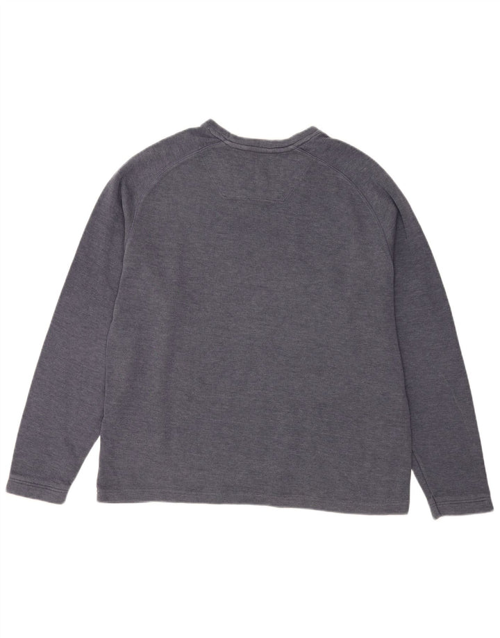 Marks & Spencer Felpa da uomo Blue Harbour Maglione grande cotone blu navy