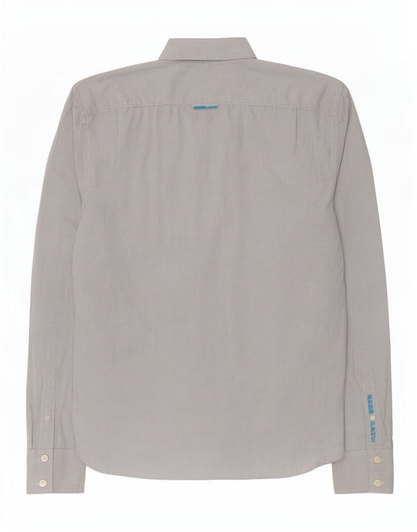 Camicia da uomo Superdry 2XL cotone a quadretti bianco