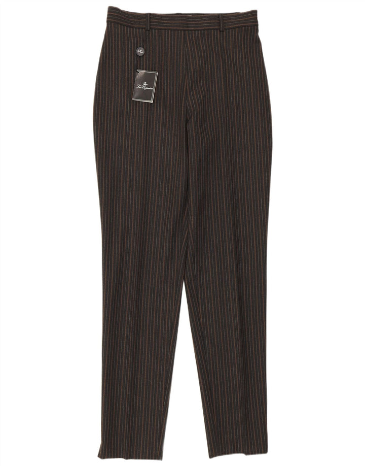 Pantaloni casual a vita alta da donna LES COPAINS IT 46 Large W30 L33 Nero