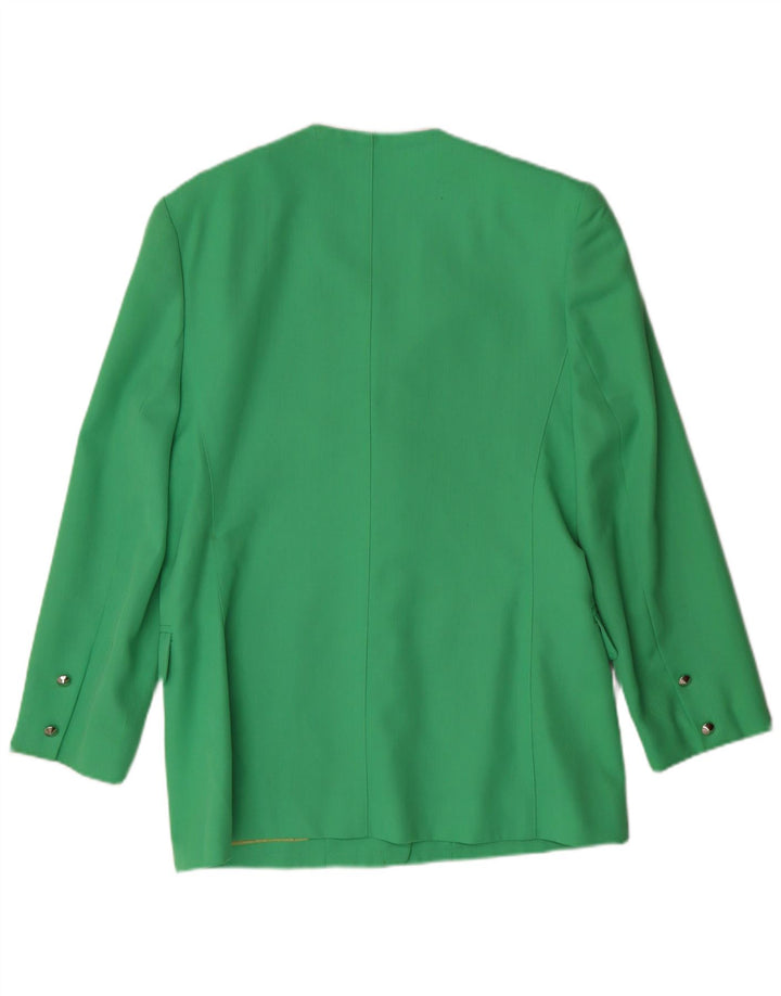 Giacca blazer da donna a 5 bottoni Michael H. UK 14 verde medio classico