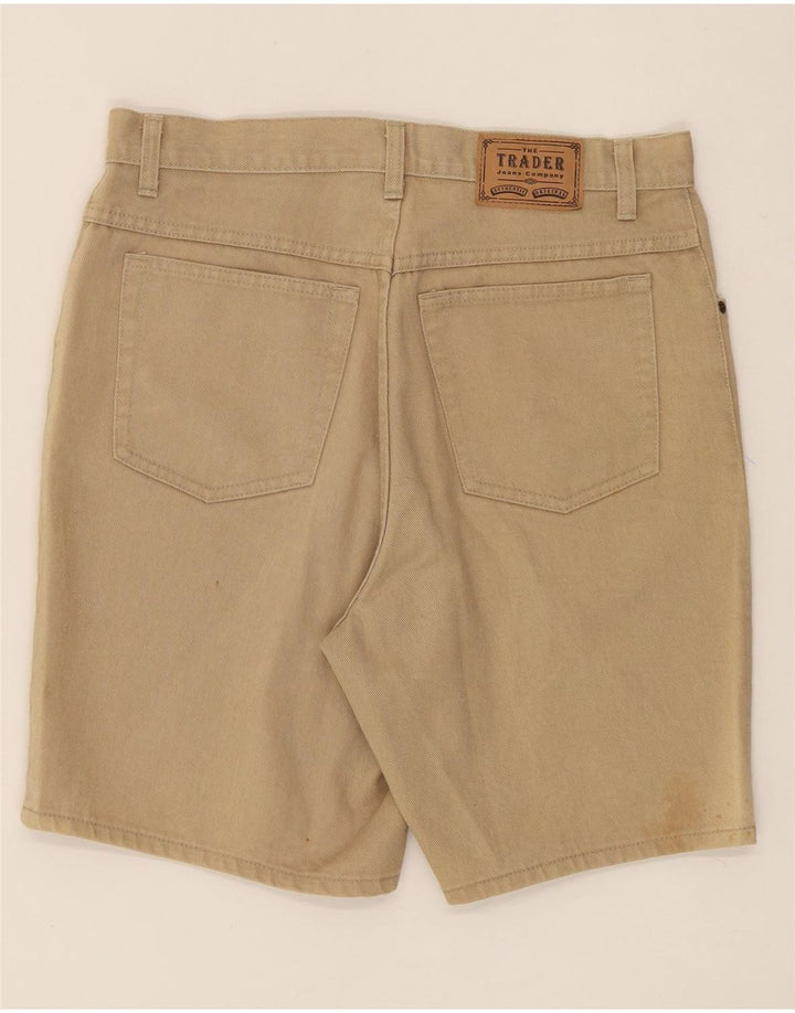 VINTAGE Mens Denim Shorts W34 Large Beige Cotton Vintage Vintage and Second-Hand Vintage from Messina Hembry 