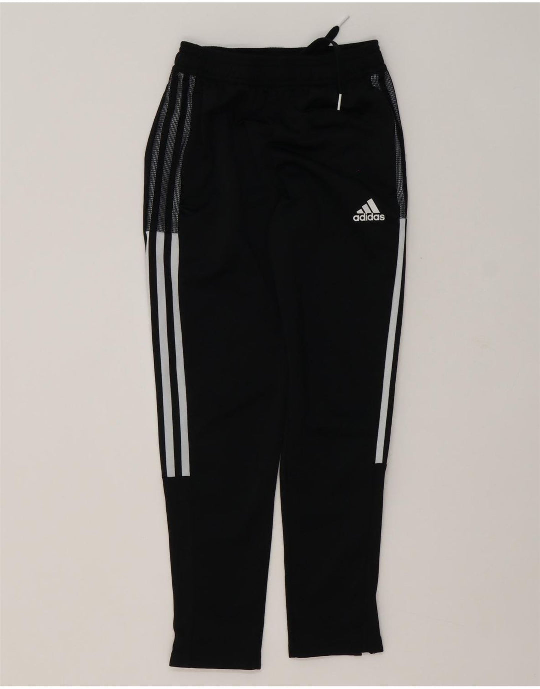 Pantaloni della tuta da ragazzo Adidas 9-10 anni in poliestere nero
