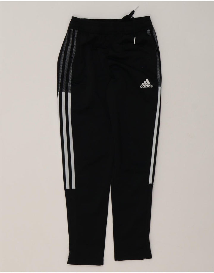 Pantaloni della tuta da ragazzo Adidas 9-10 anni in poliestere nero