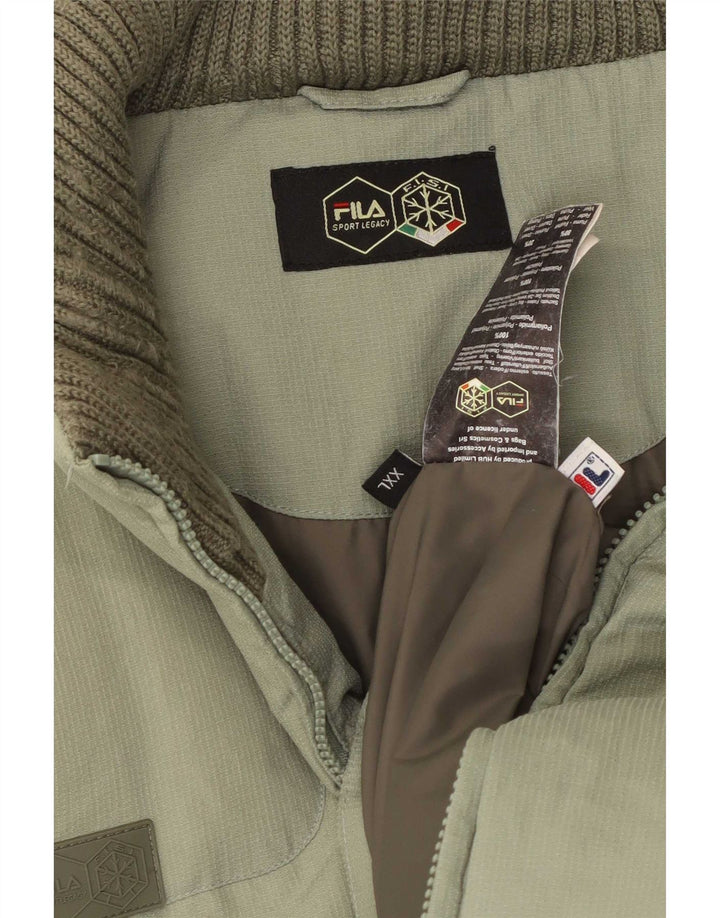 Giacca imbottita da uomo Fila UK 44 2XL Verde Poliammide