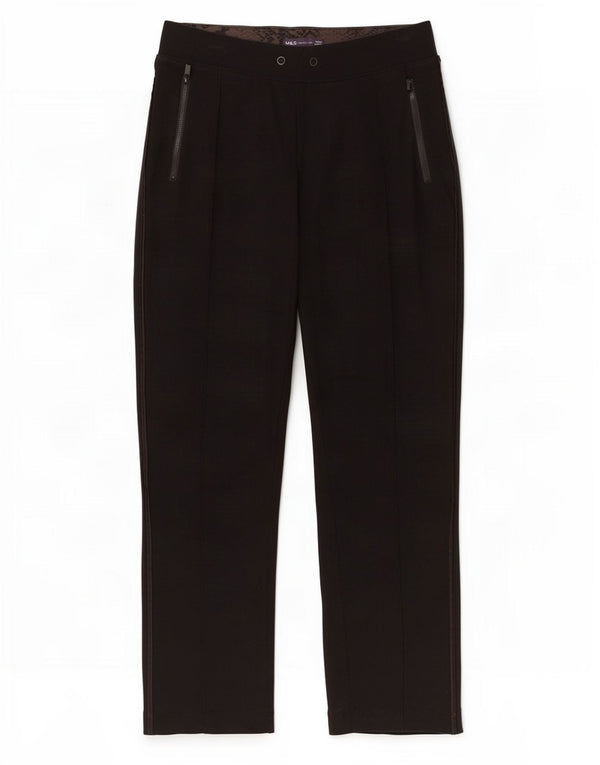 Pantaloni da tuta da donna Marks & Spencer UK 12 Medium Black Animal Print