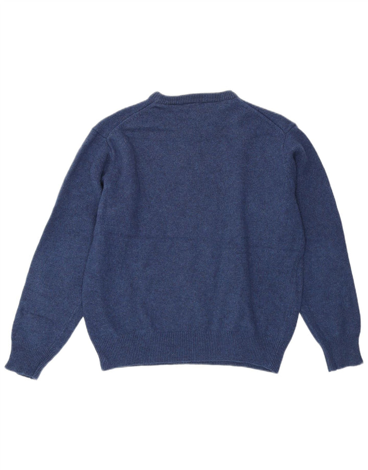 GANT Maglione girocollo da ragazzo 12-13 anni Large Blue Lambswool