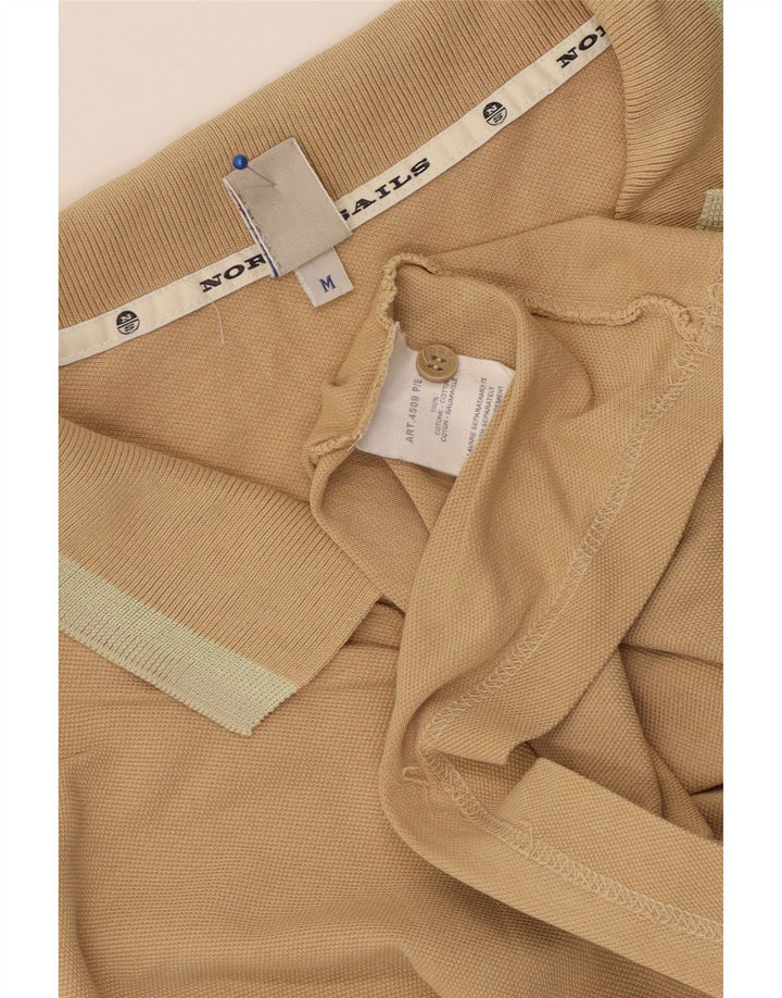 Polo da uomo North Sails in cotone beige medio