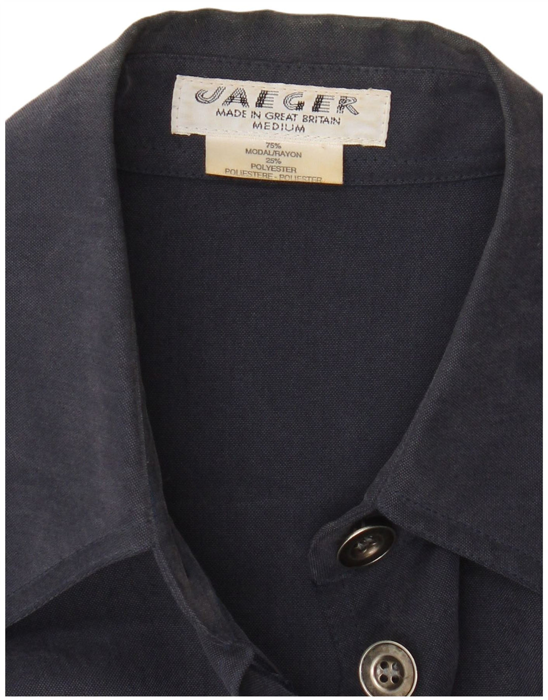 Soprabito da donna Jaeger UK 14 medio blu navy modal