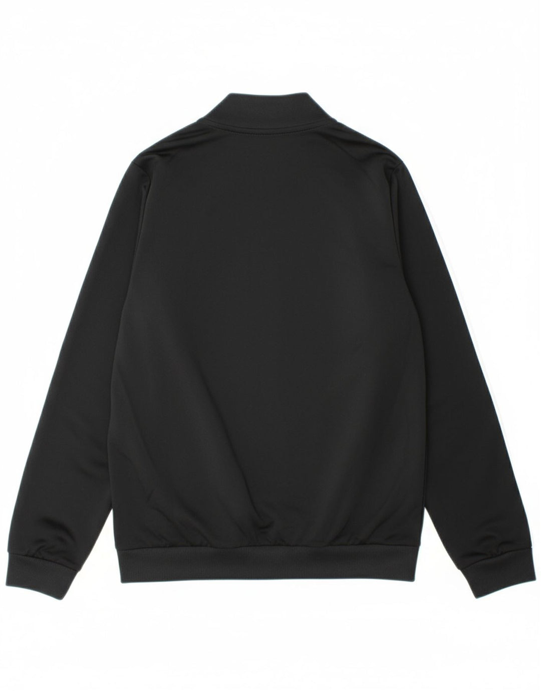 ADIDAS Boys Tracksuit Top Jacket 9-10 Years Black Polyester