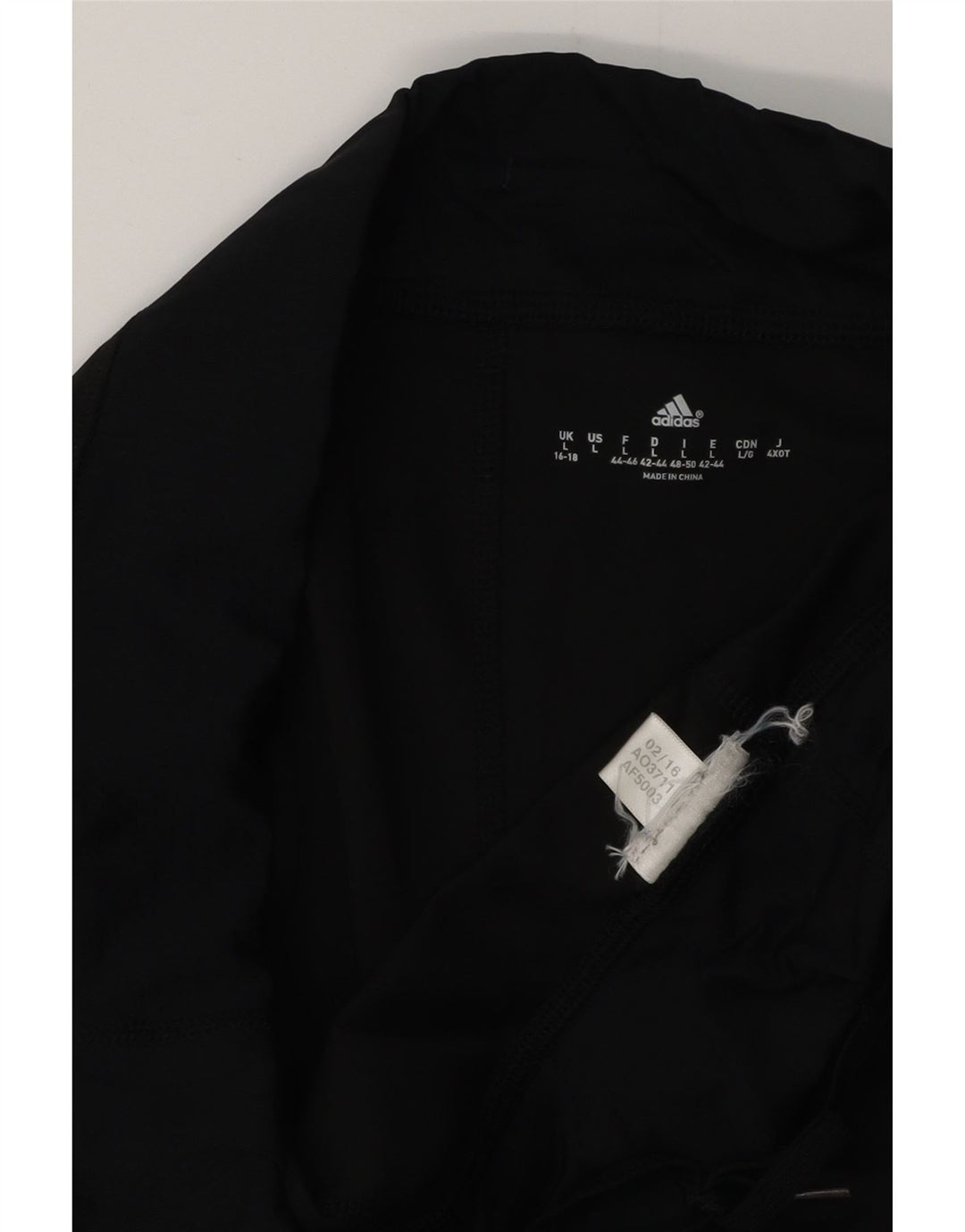 Leggings Capri ADIDAS da donna UK 16/18 Large Nero