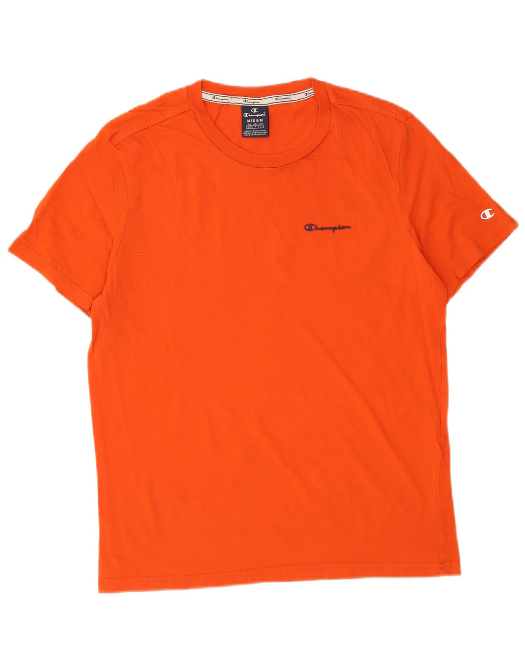 T-shirt da uomo Champion Top in cotone arancione medio
