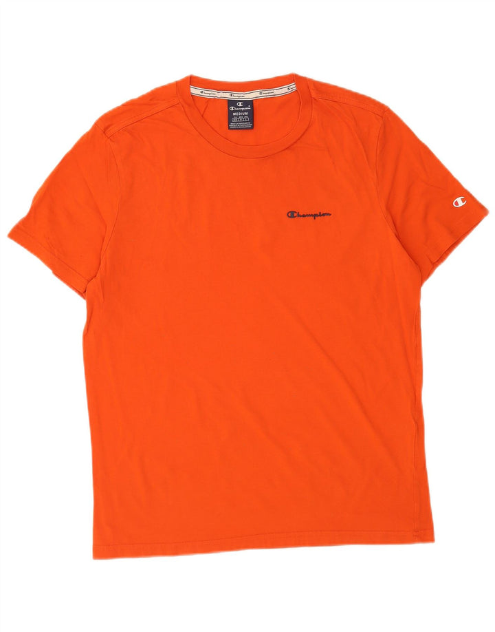 T-shirt da uomo Champion Top in cotone arancione medio