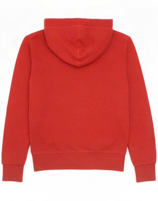 Superdry Maglia con cappuccio grafica da uomo in cotone medio rosso screziato