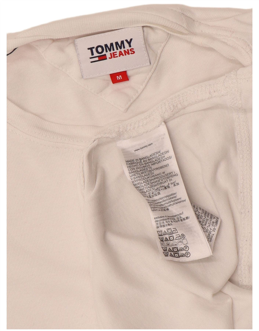 Tommy Hilfiger Uomo Top Manica Lunga Cotone Bianco Medio