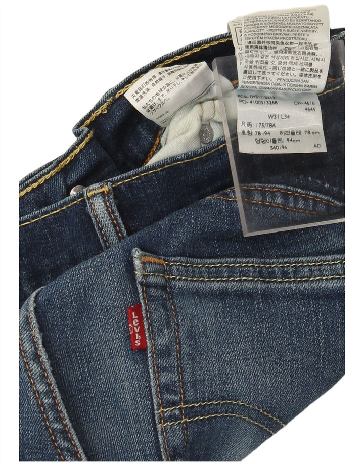 Jeans dritti da uomo Levi's W31 L28 cotone blu