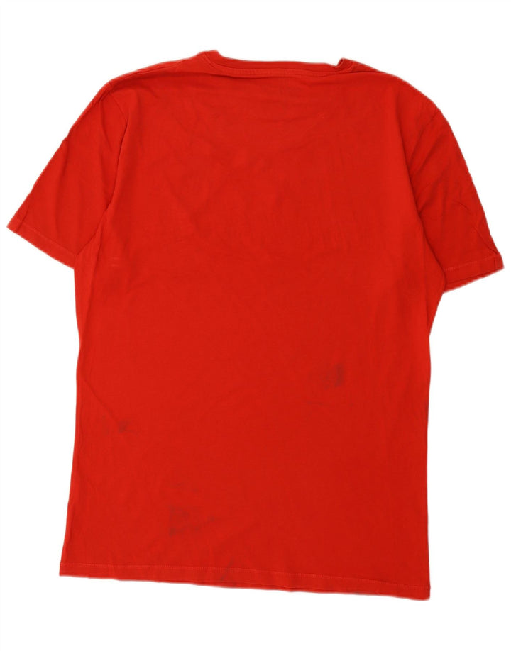 T-shirt grafica da uomo Avirex Top XL in cotone rosso