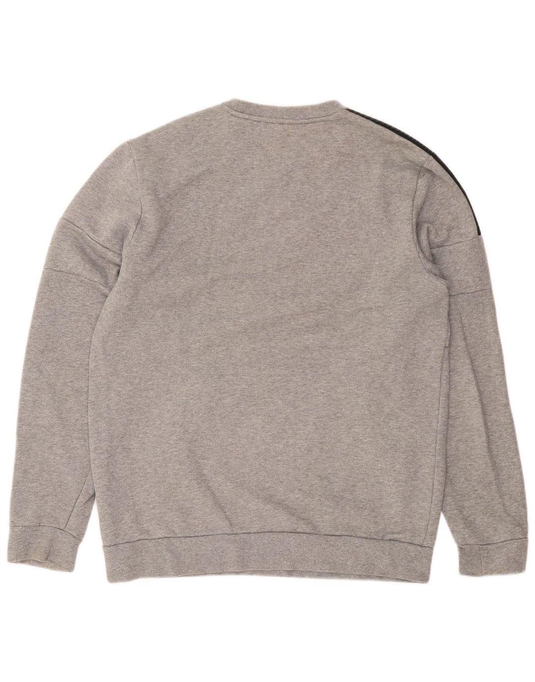 Felpa Adidas da uomo maglione grande in cotone chiazzato grigio