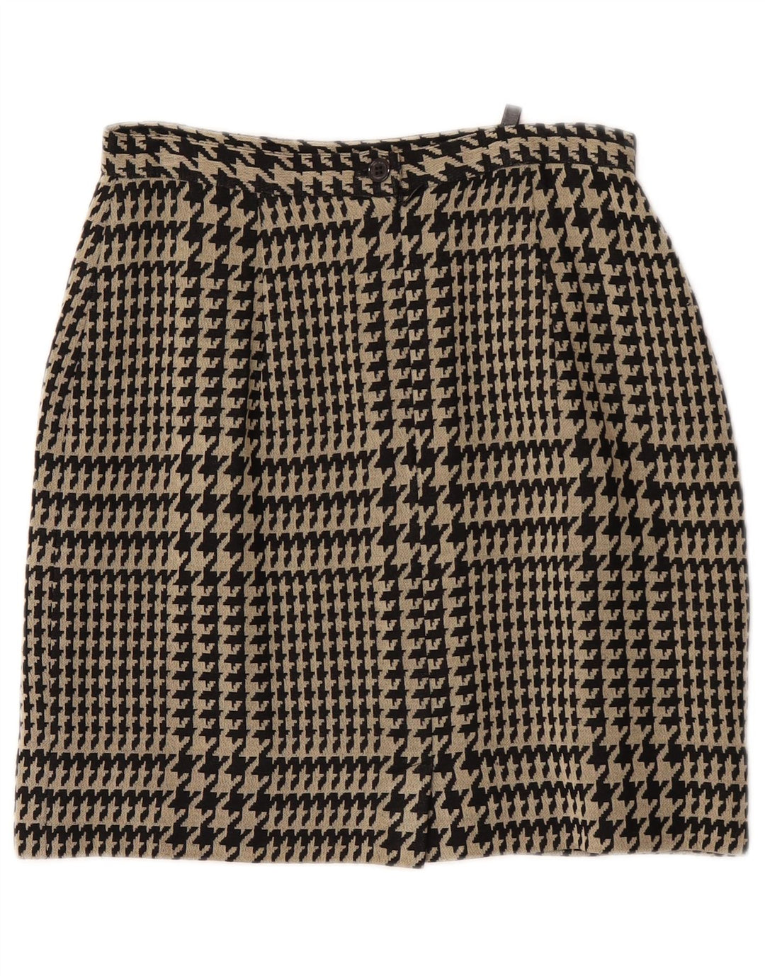 Gonna dritta da donna Superior IT 40 piccola W26 viscosa pied de poule nera