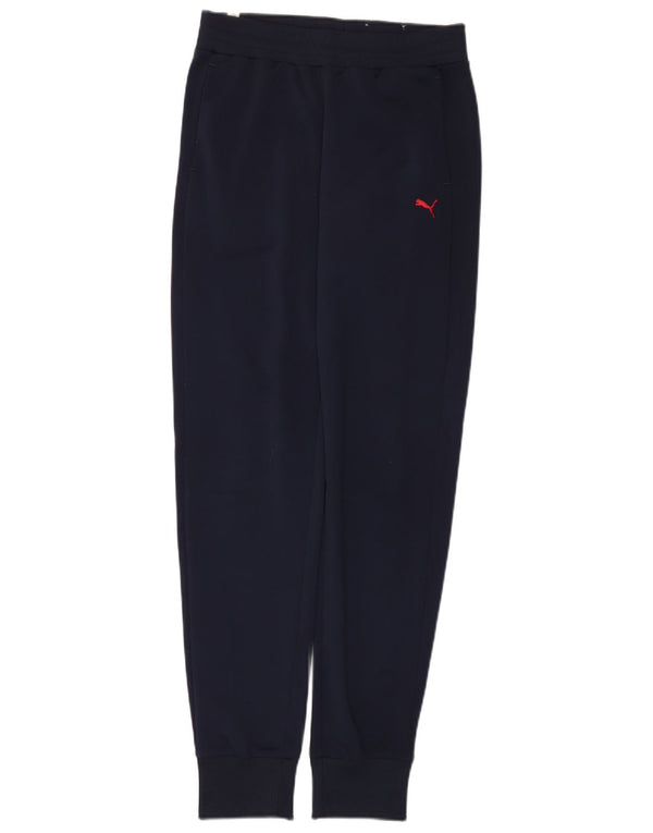 Pantaloni da tuta da donna Puma Joggers UK 8 Small Poliestere blu navy