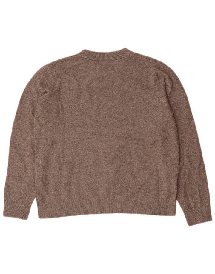 Maglione maglione girocollo da donna Marks & Spencer UK 14 Poliestere grigio medio