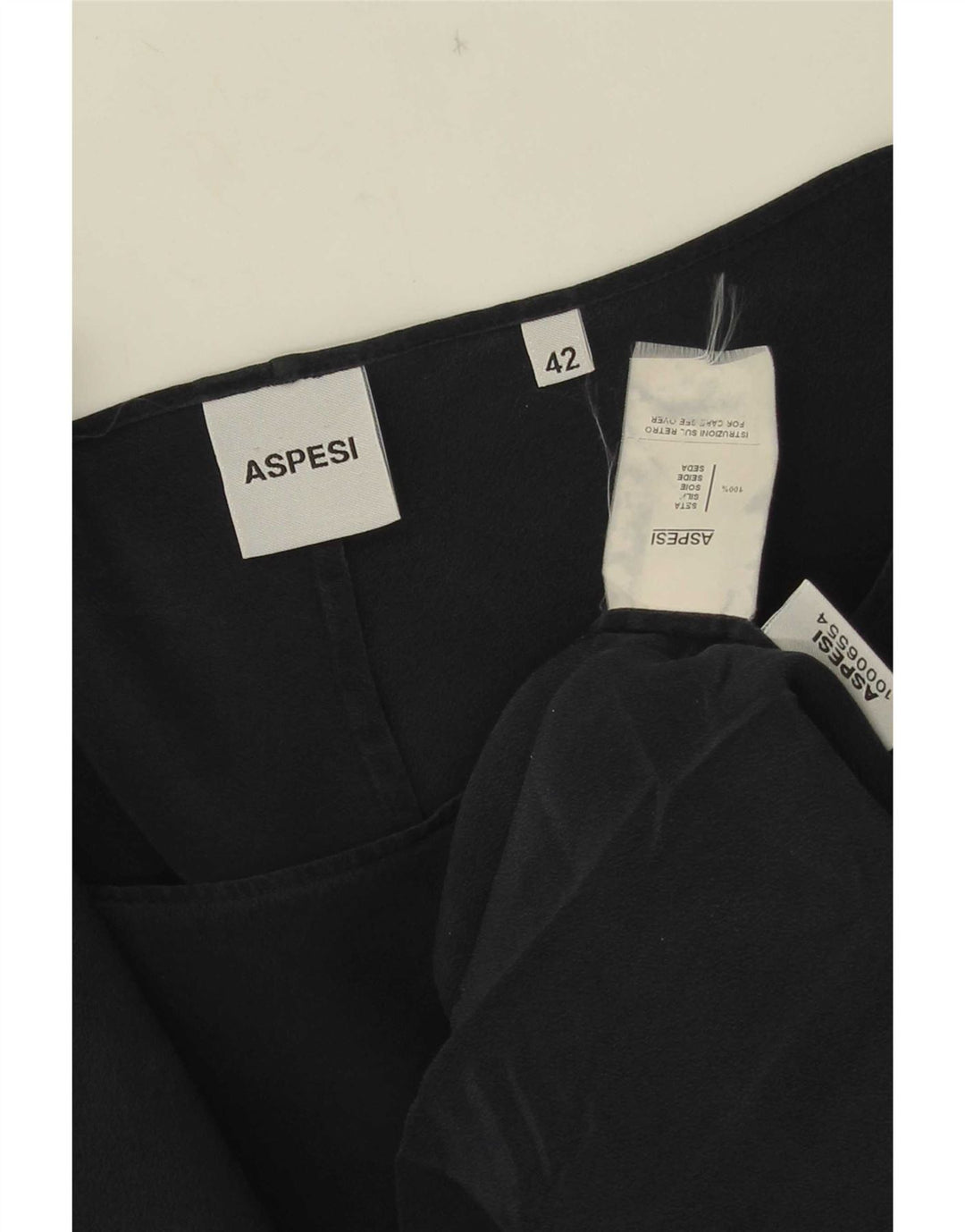 Abito Tubino Donna Aspesi IT 42 Medio Blu Navy In Seta