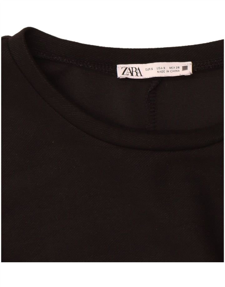 Abito a trapezio da donna Zara UK 10 piccolo nero