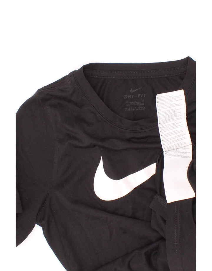 T-shirt grafica Nike da ragazzo Dri Fit Top 10-11 anni poliestere nero medio