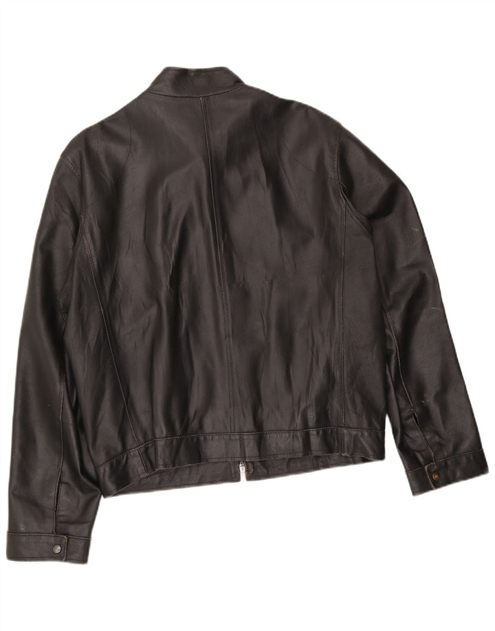 Giacca in pelle da donna Planet IT 50 Large in pelle nera