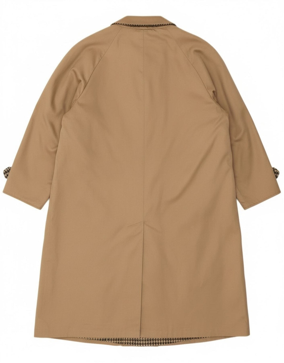 Soprabito reversibile oversize da donna vintage IT 47 XL pied de poule beige