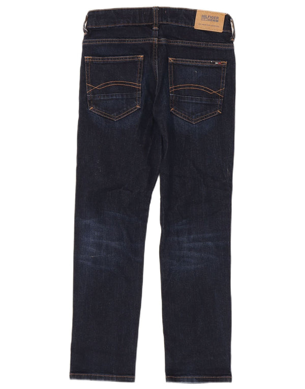 Jeans dritti per ragazzi Tommy Hilfiger 9-10 anni W26 L25 cotone blu navy