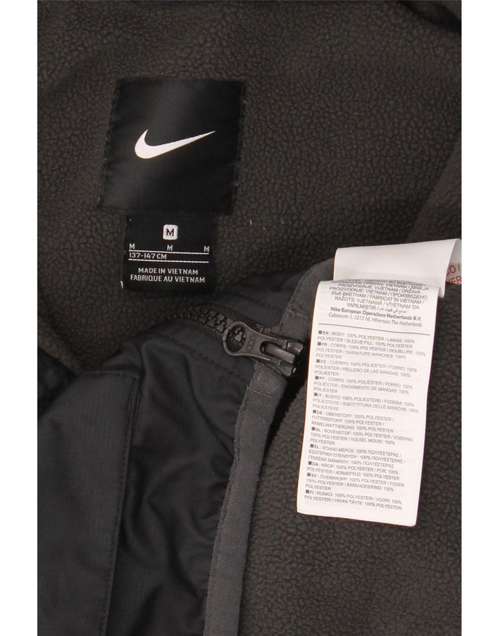 Giacca a vento con cappuccio Nike da ragazzo 10-11 anni media poliestere nero