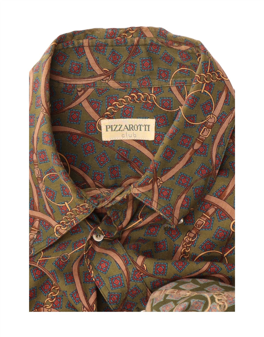 Camicia da uomo con motivo astratto Pizzarotti XL verde