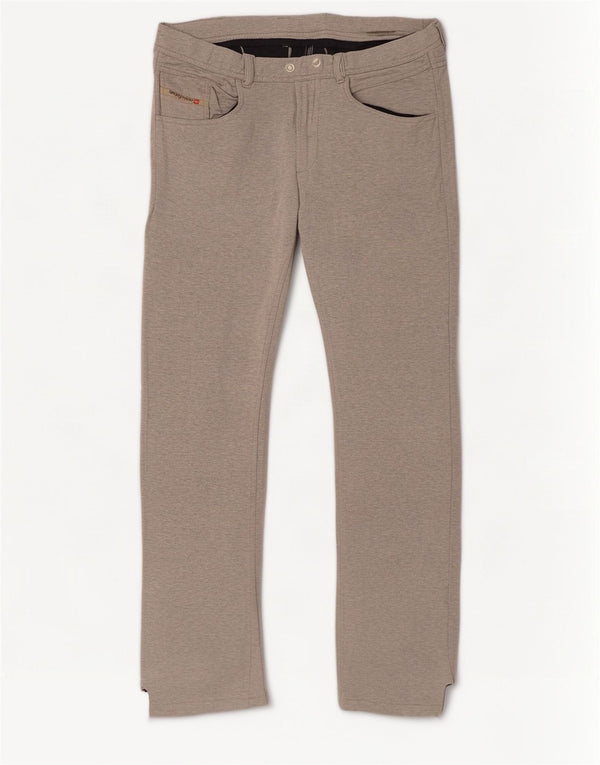 Pantaloni casual dritti da uomo Diesel grandi W34 L34 grigi