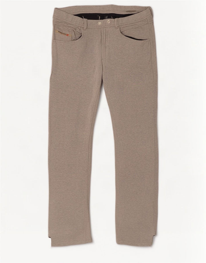 Pantaloni casual dritti da uomo Diesel grandi W34 L34 grigi