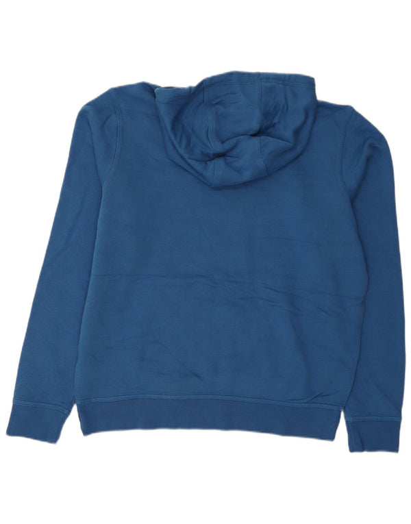 Felpa con cappuccio da uomo Nike Large in cotone blu