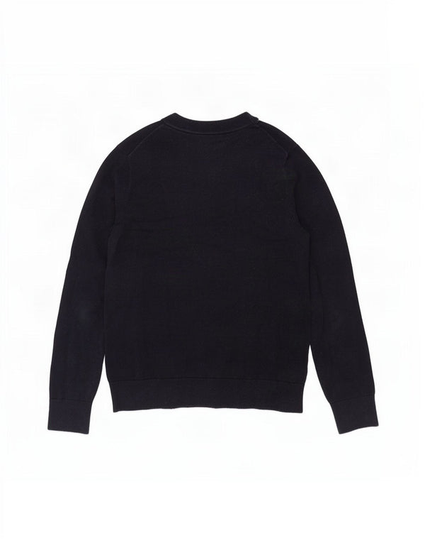 Maglione maglione girocollo da donna Tommy Hilfiger UK 10 piccolo blu navy