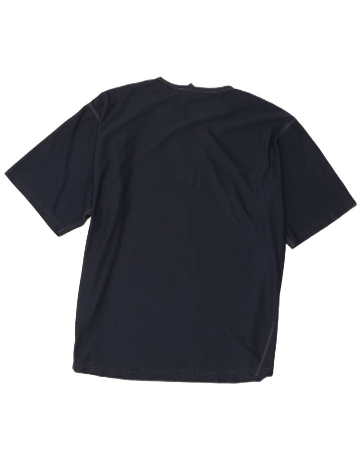 T-shirt da uomo Nike Top UK 42/44 Large blu navy in poliestere