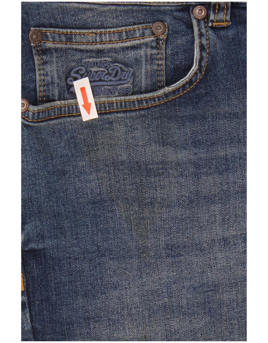Jeans skinny da donna Superdry W32 L32 cotone blu