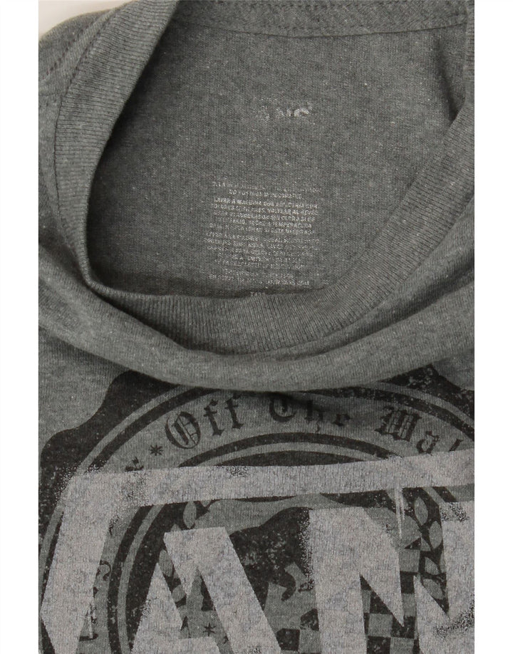 VANS Mens Graphic T-Shirt Top Small Grey Vintage Vans and Second-Hand Vans from Messina Hembry 